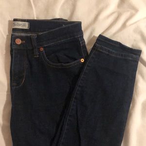 Madewell skinny skinny dark denim jeans 28
